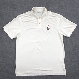 Ashworth Shirt Mens XL White US Open 2009 Bethpage Black Golf Polo No Size Tag